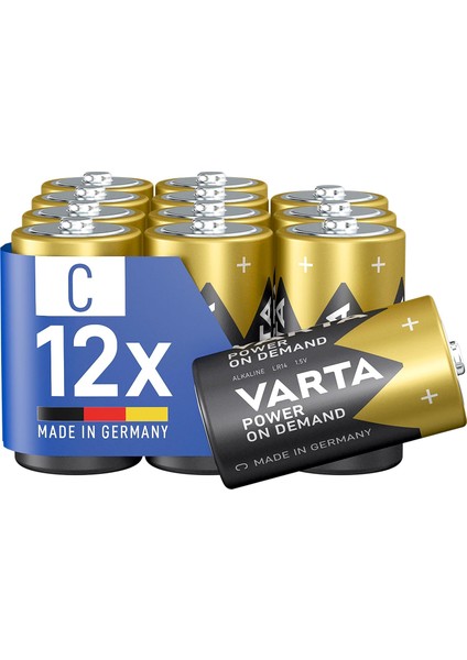 Varta Power On Demand C BLI2X6 Pbox 12 Adet