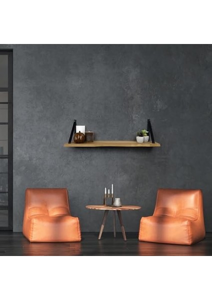 Duvar Rafı, Dekoratif Duvar Rafı, Masif Kayın Modern Duvar Rafı - 80 cm fiyatları