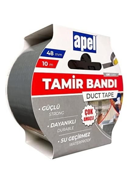 Tamir Bandı (Duct Tape) Askılı Karton 48 mm x 10 M Gri fiyatları