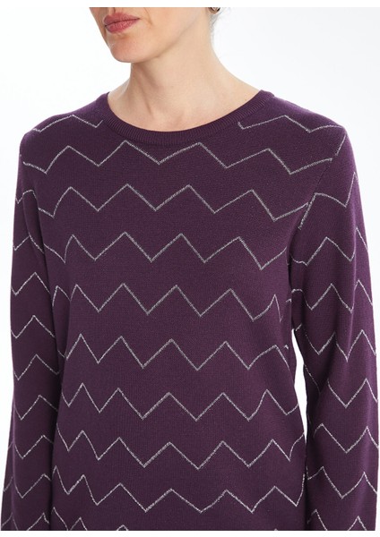 Yeni Sezon Bisiklet Yaka Desenli Kadın Triko Kazak fırsatları