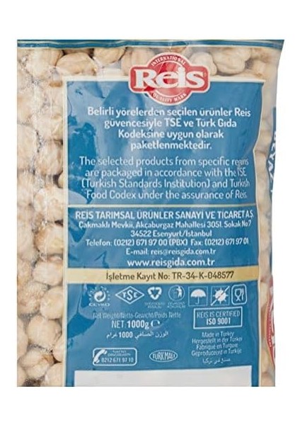 Reis Gökçe Beyaz Nohut 1 kg fiyatları