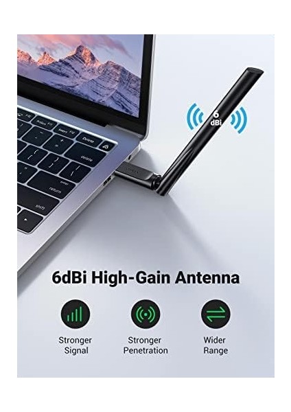 AC650 5ghz / 2.4ghz Dual Band USB 2.0 Wi-Fi Adaptör fiyatları