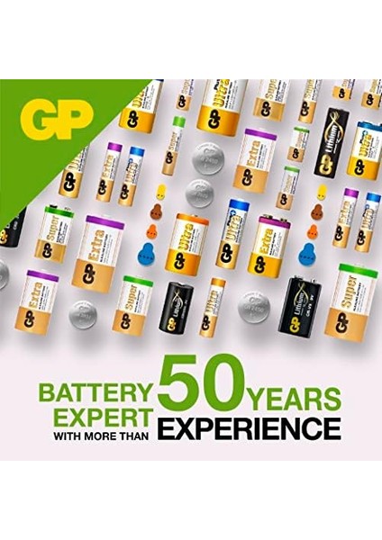 Gp Batteries GP476A Süper Alkalin 476A/PX28A/A544/4LR44 Boy Pil, 6 Volt, Tekli Kart modelleri