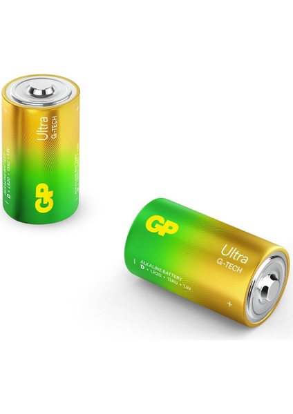 Gp D Mono Batarya Alkalin Ultra 1,5V 2 Adet