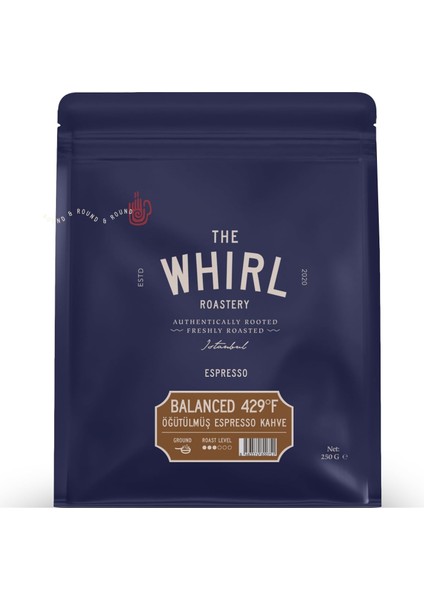 The Whirl Espresso Balanced 429°F 250 Öğütülmüş 250 G