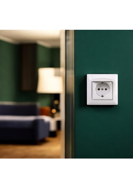 Visage Beyaz Kapaklı Topraklı Priz (Çerçeve Dahil) fiyatları