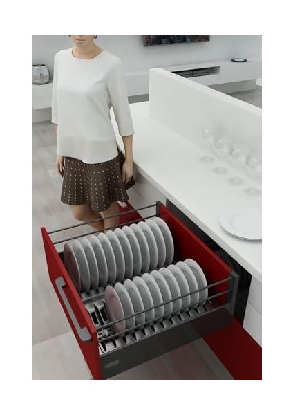 Çekmece Içi Tabaklık 27CMX48CM, Antresit (3cm En ve 6 cm Boydan Kesilebilir) modelleri