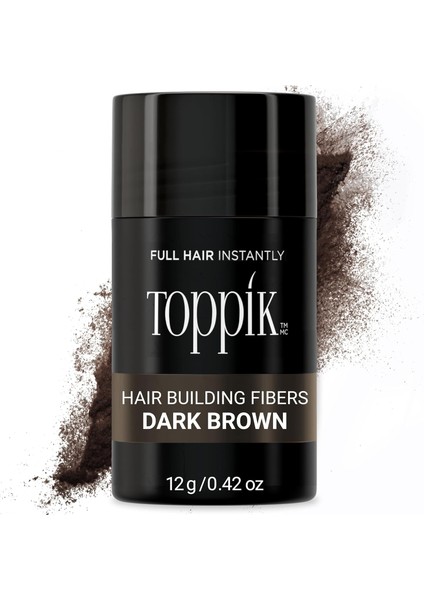 Toppik Saç Geliştirme Lifleri 12 G, Ince Veya Ince Saçları Doldurun, Anında Kalın, Dolgun Görünümlü Saçlar | 9 Renk Tonu Erkek ve Kadınlar Için