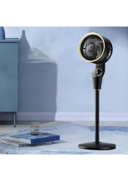 90CM Ultra Sessiz Ayaklı Uzaktan Kumandalı 360 Denerece Dönüş, Ekranlı Ayarlanabilir 3 Farklı Boy Masaüstü Veya Zeminde Kullanım CVR-MX45 (Siyah)