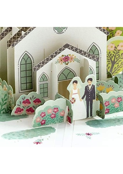 Signature Wonder Pop Up Düğün Kartı (Happy Wedding Day) modelleri