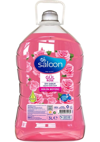 Saloon Sivi Sabun Gül 3 L