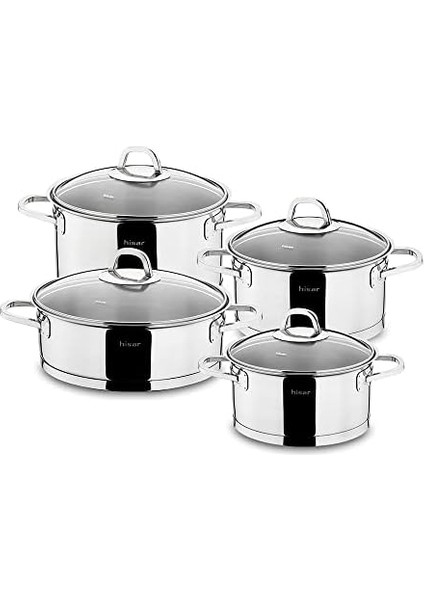 Rio 8 Parça Çelik Tencere Seti fiyatları