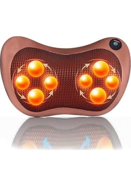 Senon Boyun Masaj Aleti Ovmalı Elektrikli Boyun Sırt Akupresür ve Boyun Masaj Cihazı 3D Döner Masaj Cihazı (8 Toplu)