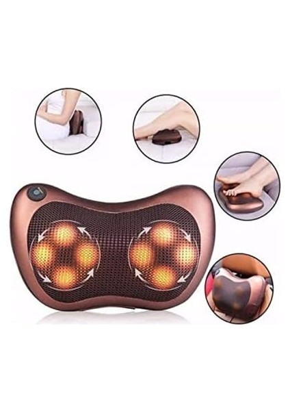 Senon Boyun Masaj Aleti Ovmalı Elektrikli Boyun Sırt Akupresür ve Boyun Masaj Cihazı 3D Döner Masaj Cihazı (8 Toplu) modelleri