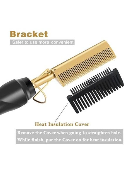 Bolivia's Sıcak Tarak Saç Düzleştirici, Profesyonel Seramik Yüzeyli, Hızlı Isınan Çift Fonksiyonlu Saç Şekillendirici, Ev ve Seyahat Kullanımı Için Pratik Çözüm