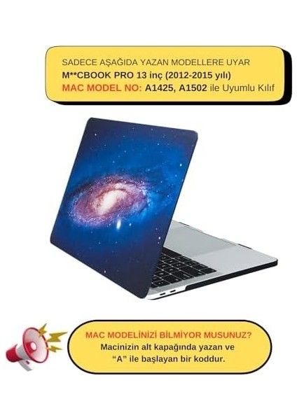 Pro Kılıf 13 Inç Sky-Earth (Eski Hdmı'lı Model 2012-2015) A1425 A1502 ile Uyumlu Prints/e Sky fiyatları