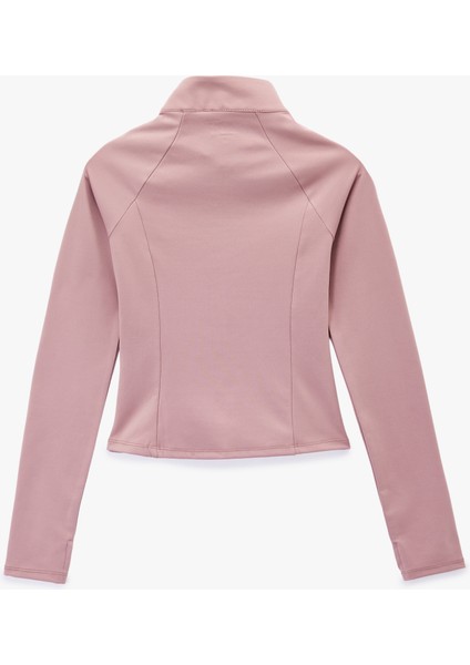 Slim Fit Uzun Kollu Dik Yaka Fermuarlı Spor Sweatshirt fiyatları