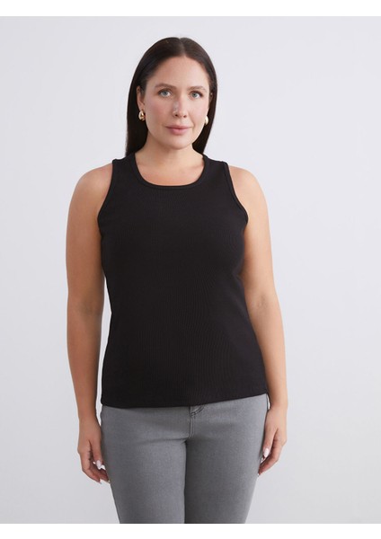 Yeni Sezon Büyük Beden Bisiklet Yaka Kadın Atlet 2'li modelleri