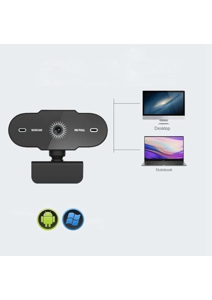 Webcam 1080P USB Kablolu Tak Çalıştır Konferans Kamera Dahili Mikrofon Chat Görüntülü Sohbet Yayın Kamerası Hd Video Web Kamerası A6 Web Cam (A6) modelleri