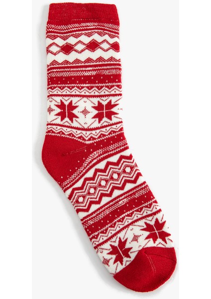 Havlu Soket Desenli Yılbaşı Çorabı fiyatları