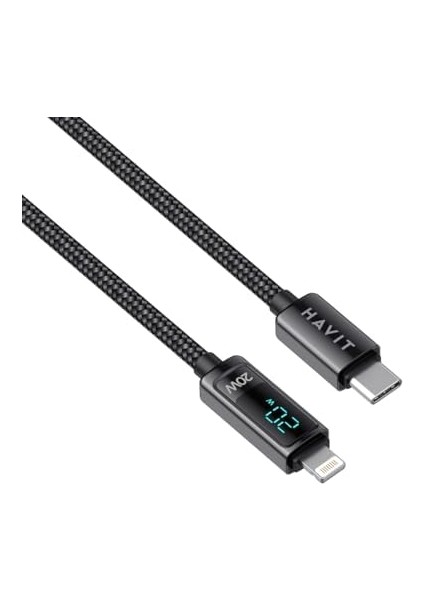 CB6246 PD20W Type-C To ( ) Göstergeli Şarj Kablosu modelleri