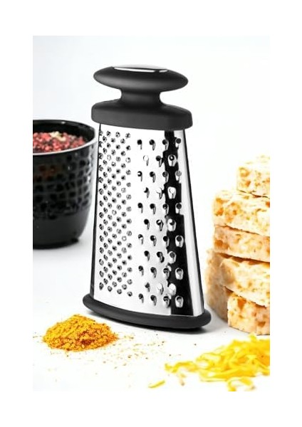 Paslanmaz Çelik Yassı Tutmalı Rende, 3 Yönlü Rendeleme Yassı Tasarım 24 * 11 * 4cm fiyatları