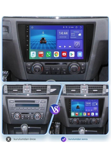 Bmw E90 2006-2012 9 Inç Carplay Android Auto Gps Navigasyon 2+32GB Kameralı Oto Multimedya Sistemi fırsatları