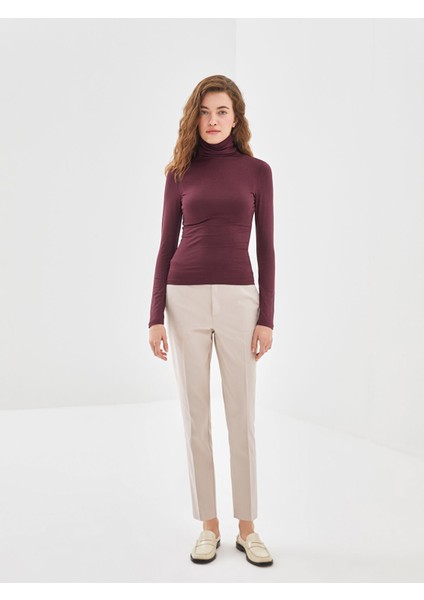 Yeni Sezon Beli Lastikli Havuç Kesim Kadın Pantolon