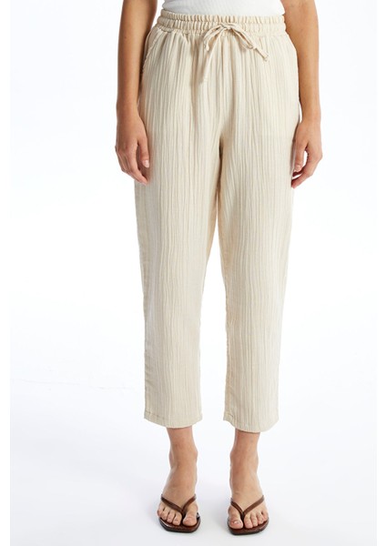 Yeni Sezon Beli Lastikli Rahat Kalıp Kadın Pantolon fiyatları