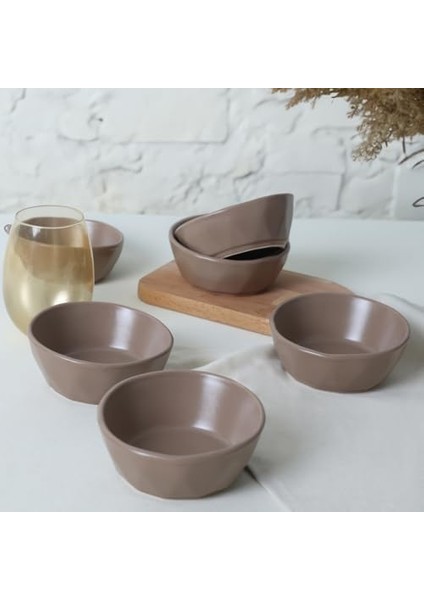 Mat Toprak Taupe Çerezlik/sosluk 12 cm 6 Adet 977 modelleri