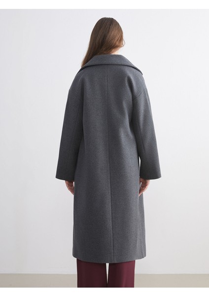 Yeni Sezon Ceket Yaka Kadın Kaşe Kaban indirimleri