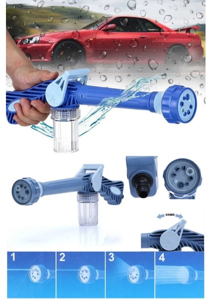 Otomobil Yıkama Sulama Fonksiyonlu Su Püskürtme Tabancası Deterjanlı Akıllı Tayzikli Basınçlı Bahçe (5047) indirimleri