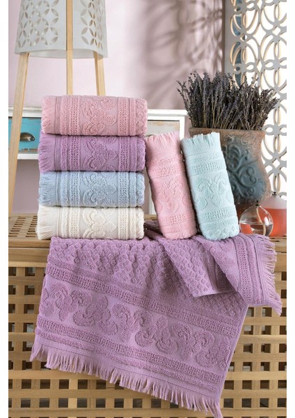 Tekstil Premium 6'lı 50X90 cm Antibakteriyel El & Yüz Havlu Seti |%100 Pamuk