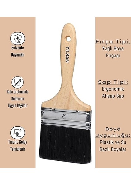 Boya Fırçası [no: 4 (10 Cm), Yağlı Boya] fiyatları