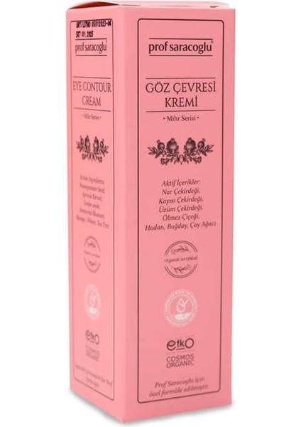 Prof Saracoglu Mihr Organik Göz Çevresi Kremi 30ML Amber fiyatları