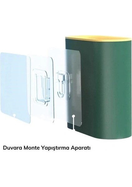 Duvara Monte Edilebilir Kapaklı Askılı Klozet Yumuşak Silikon Başlıklı Tuvalet Fırçası Seti (5047) fırsatları