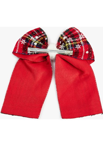 Ekoseli Fiyonklu Kar Desenli Yılbaşı Tokası fiyatları