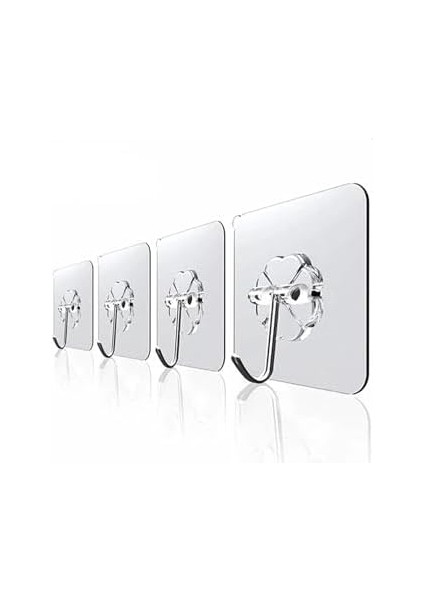 Haus Askı Askılık 5 Adet Güçlü Şeffaf Duvar Askısı Askılığı Yapışkan Kanca Mutfak Aksesuar fiyatları