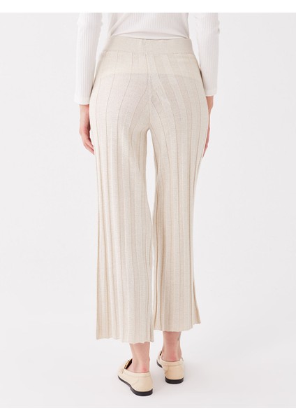 Yeni Sezon Beli Lastikli Geniş Paça Kadın Triko Pantolon indirimleri