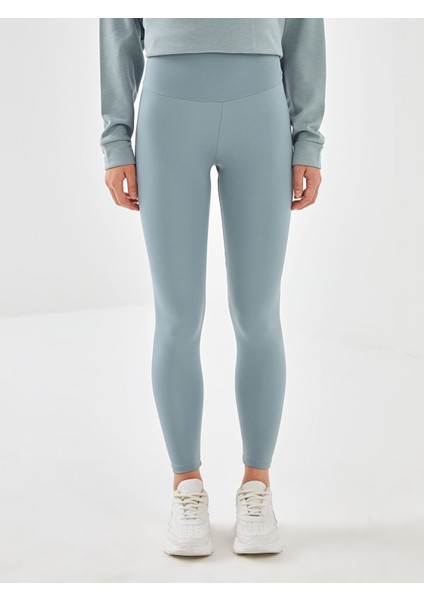 Yeni Sezon Kadın Beli Lastikli Ekstra Dar Fit Düz Tayt fiyatları