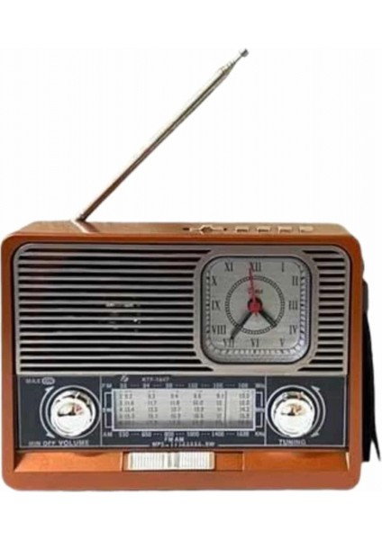 Vintage Nostaljik Radyo Aux USB Sd Kart Girişli Şarjlı Bluetooth Bağlantılı fiyatları