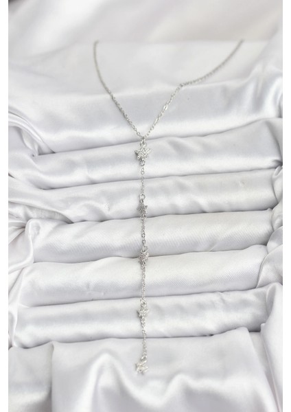 Bfs 316L Çelik Zincir Gümüş Renkli Yıldız Model Kadın Y Kolye fiyatları