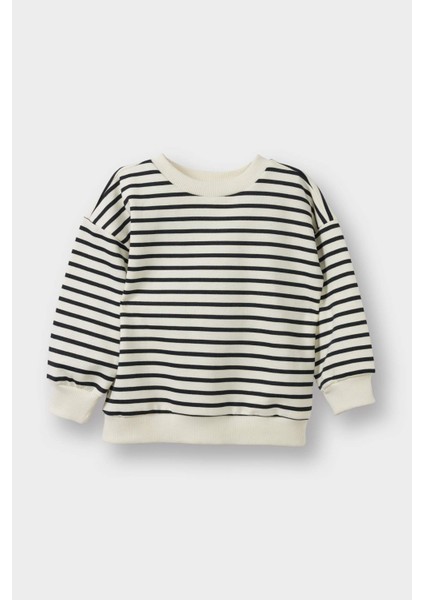 Erkek Bebek Bisiklet Yaka İçi Yumuşak Tüylü 2'li Sweatshirt G4865A525WN fiyatları