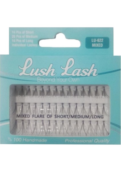 Lush Lash Tekli Takma Kirpik Karışık (Kısa-Orta-Uzun) LU-622