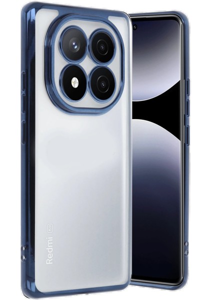 Redmi Note 14 5g Kılıf Lensli Silikon - LACIVERT-(5796)