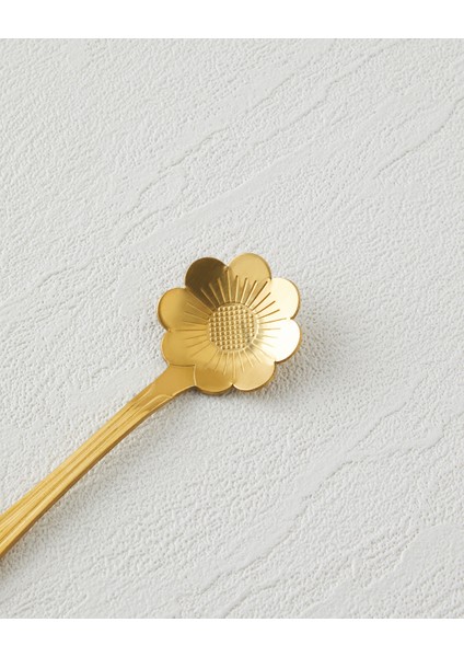 Luxe Flora Paslanmaz Çelik Tatlı Kaşığı 4 Parça Gold indirimleri