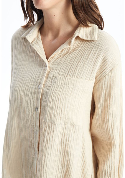 Yeni Sezon Düz Uzun Kollu Kadın Gömlek modelleri