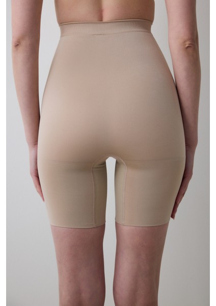 Ten Rengi Dikişsiz Yüksek Bel Toparlayıcı Şort Korse fırsatları