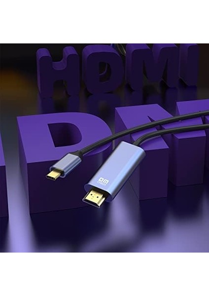 Dm CHB024 Type-C To Erkek HDMI 4K 30Hz Dönüştürücü Kablo 1.8 Metre modelleri
