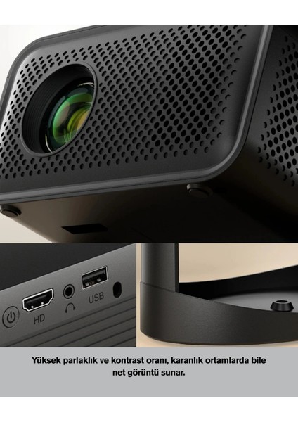 Android Tv 11 Işletim Sistemli Elektrikli Odaklama Projektör indirimleri